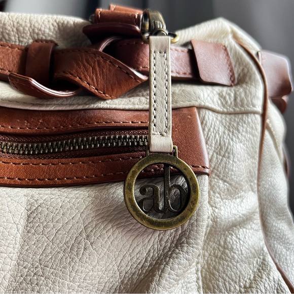 Audrey Brooke Knotty Leather Boston Bag - Picture 8 of 13